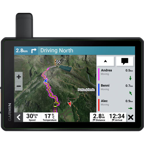 Navigateurs de moto Garmin Tread® - SxS Edition 8" On-/Off-Road appareil de navigation Brun