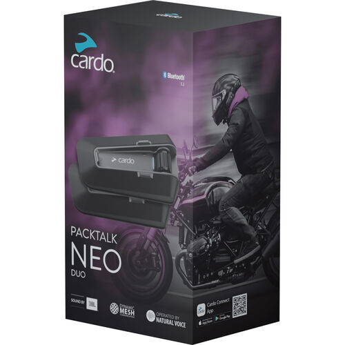 Motorrad Kommunikationsgeräte Cardo Packtalk Neo Duo Neutral