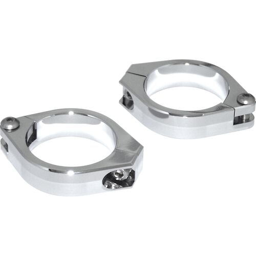 Autres pièces de montage Highsider anneau de rehausse paire alu CNC 42-43mm chrome