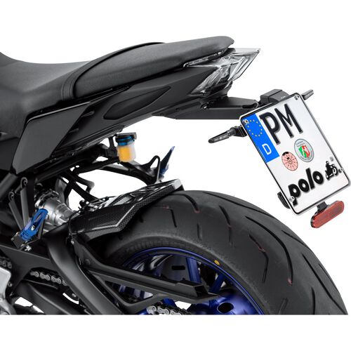 Motorcycle License Plate Frame Rizoma licence plate holder Fox PT227B for Yamaha MT-09 17- Violet