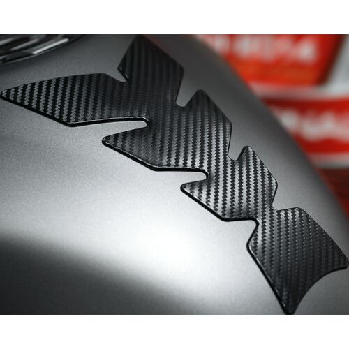 Tampons souples pour réservoirs, films & autocollants pour moto ONEDESIGN tank pad Anniversary 212x123/60x3mm Carbonlook noir