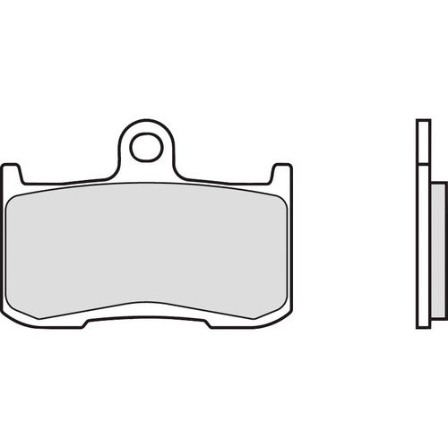 Motorcycle Brake Pads Brembo brake pads organic 07KA23.05  69,2x49,5x7mm Black