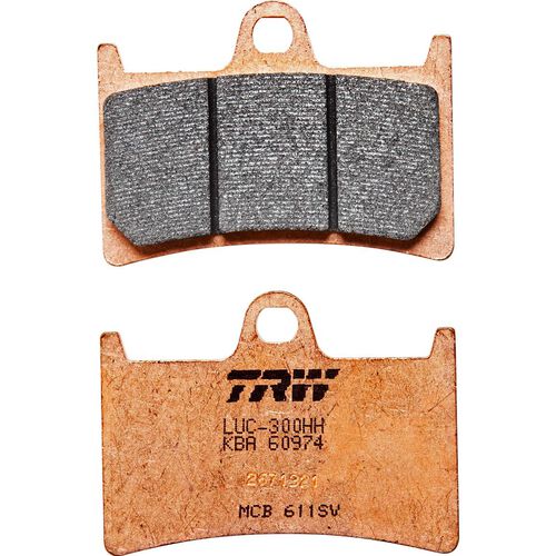 Motorcycle Brake Pads TRW Lucas brake pads sintered metal Street MCB611SV 69,2x51,3x8,8mm Neutral
