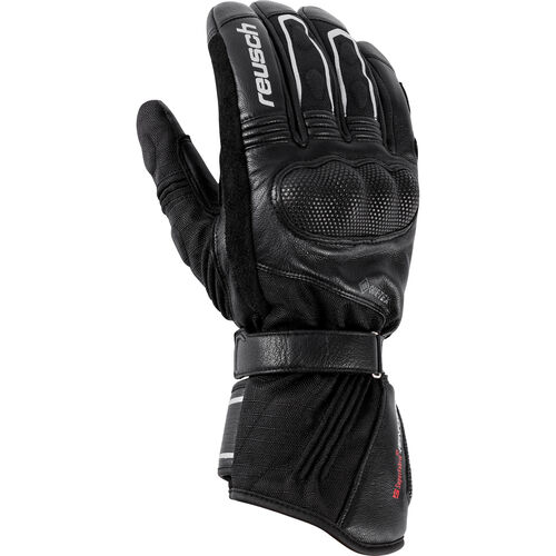 Gants de moto Tourer Reusch Driftice Gore-Tex gant de cuir et textile longue Noir