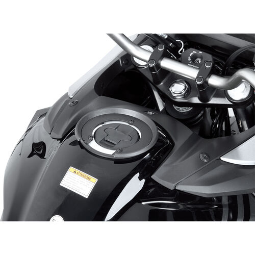 Motorrad Tankrucksack mit Quicklock Givi Tanklock Adapter BF01 für Suzuki Schwarz