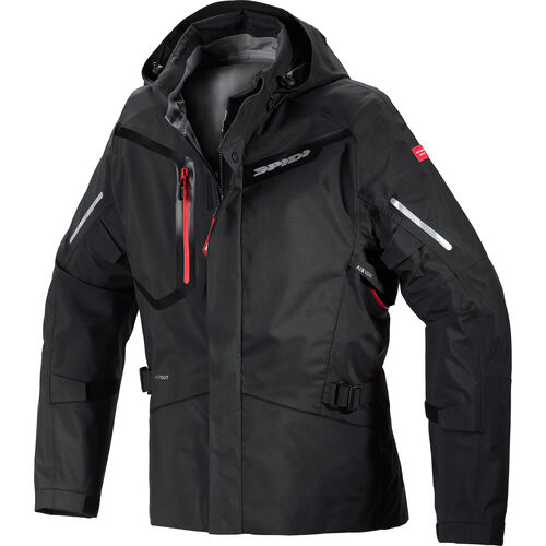 Motorcycle Textile Jackets SPIDI Mission-T Shield textile jacket Black