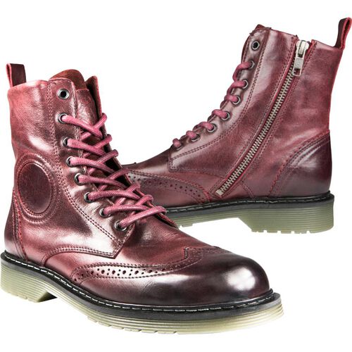 Motorcycle Shoes & Boots Chopper & Cruiser John Doe Sixty Budapest Lady Boots Red