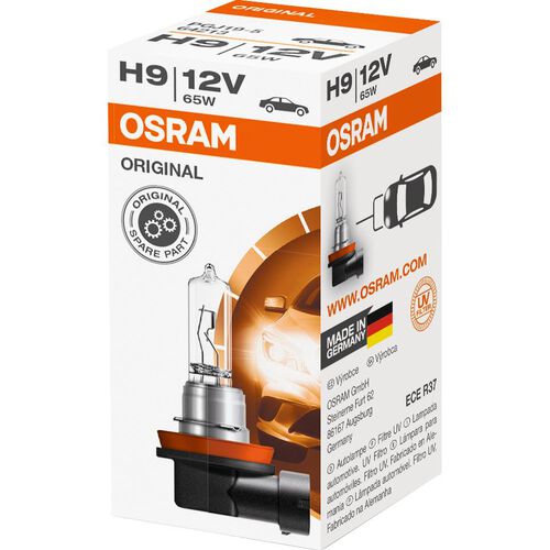 Ampoules & systèmes d’éclairage de moto Osram Original ampoule H9 12V/65W base de prise PGJ19-5 Neutre