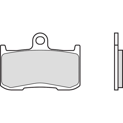 Motorrad Bremsbeläge Brembo Bremsbeläge Sintermetall 07KA23.SA  69,2x49,5x7mm Schwarz