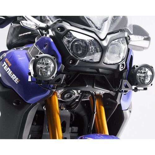 Phares & supports de phare de moto SW-MOTECH Hawk projecteur cadre support set pour Yamaha XT 1200 Z Supe Noir