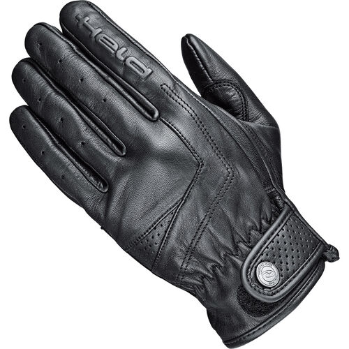 Motorcycle Gloves Chopper & Cruiser Held Classic Rider Short leather glove Black