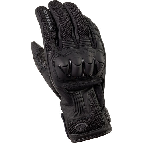 Motorcycle Gloves Tourer Held Dune leather/textile glove short Black