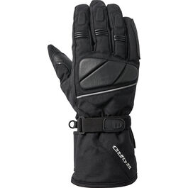 Motorradhandschuhe Tourer Road Tour Leder-/Textilhandschuh 2.0 Damen lang Schwarz