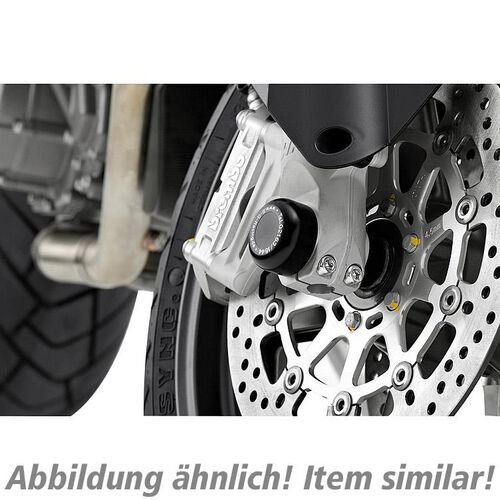 Crash-pads & pare-carters pour moto B&G patins d'essieu fourche+aile pour Honda CBR 1000 RR 08-16 Gris