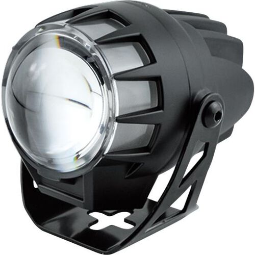 Motorrad Scheinwerfer & Lampenhalter Highsider LED Hauptscheinwerfer Alu Ø45mm Dual-Stream schwarz Weiß