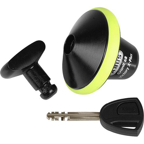 Motorcycle Discbrake Locks ABUS rake disc lock Granit Victory X-Plus 68  half black/yellow Neutral