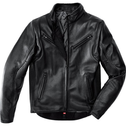 Motorcycle Leather Jackets SPIDI Premium Leather Jacket Black