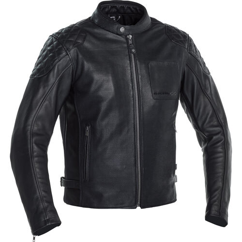 Vestes de moto en cuir Richa Yorktown Veste Cuir Noir