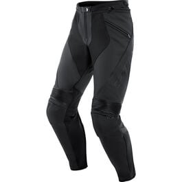 Pantalons de moto en cuir Dainese Pony 3 Pantalon Cuir Noir