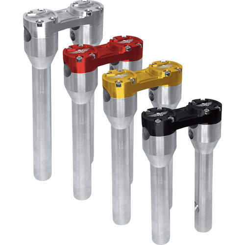Lenker, Lenkerenden, Handprotektoren & Griffe HeinzBikes Clubstyle Straight Risers für 25,4mm/1" 20cm/8" silber/schwa