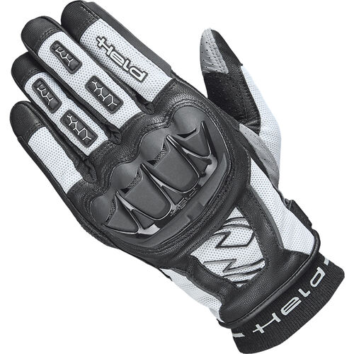 Motorcycle Gloves Tourer Held Sambia KTC leather/textile glove Grey