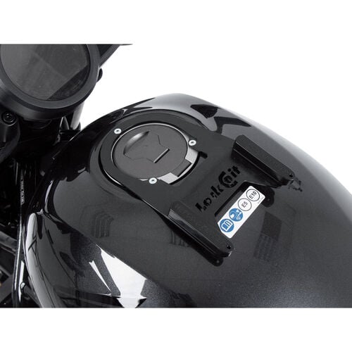 Motorcycle Tank Bags - Quicklock Hepco & Becker Lock-it tank ring special for Honda CMX 1100 Rebel Black