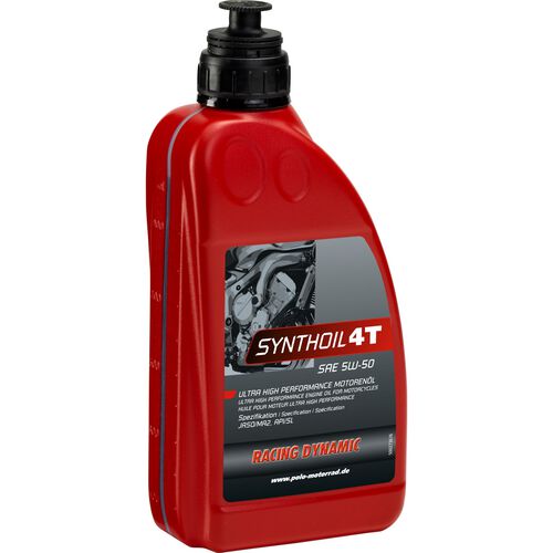 Motorrad Motoröl Racing Dynamic Motoröl Synthoil 4T SAE 5W-50 synthetisch 1000 ml Neutral