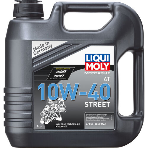 Huile moteur pour moto Liqui Moly Motorbike 4T 10W-40 Street 4 litre Neutre