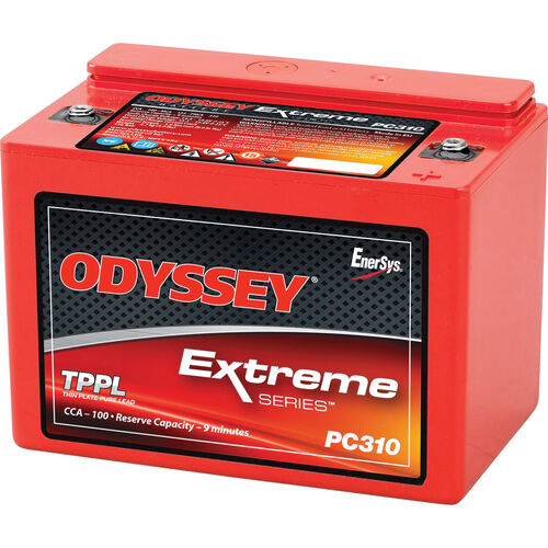Batteries de moto Odyssey batterie Exreme plomb pur ODS-AGM8E/PC310 12V, 8Ah Neutre
