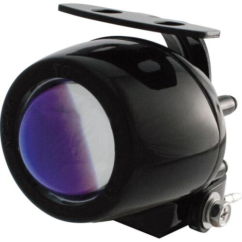 Phares & supports de phare de moto Shin Yo mini-ellipsoïde H3 phares anti-brouillard lentille bleue