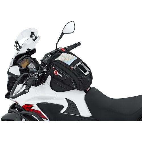 Sacoche de réservoir à aimant pour moto QBag aimant sacoche de réservoir ST08  8 litres Noir