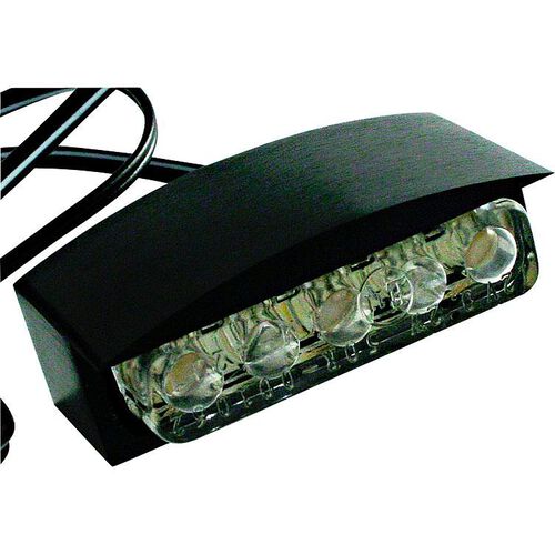 Feux arrière & réflecteurs de moto Shin Yo plaque d'immatriculation à LED en alu léger noir Neutre