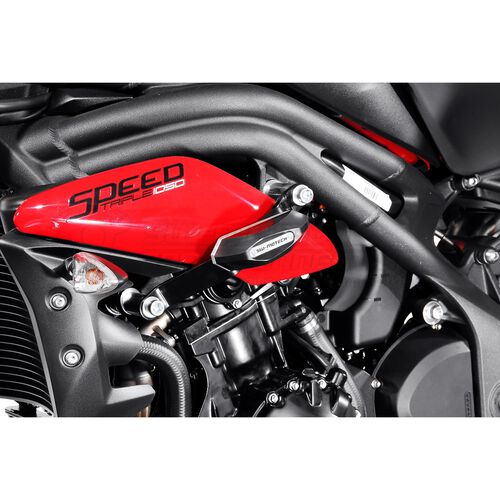 Crash-pads & pare-carters pour moto SW-MOTECH linteau pads pour Triumph Speed Triple 1050 2011-2020 Gris