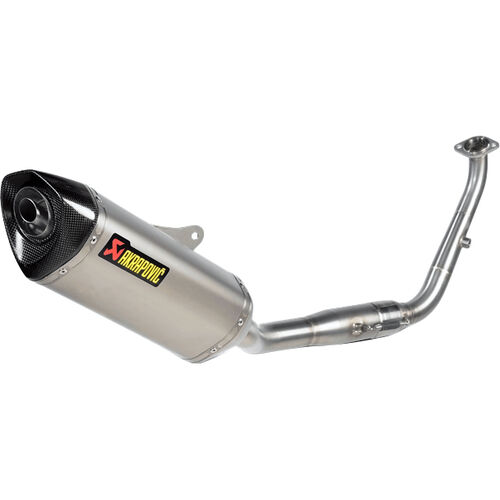 Motorrad Auspuffanlagen & Endschalldämpfer Akrapovic Auspuff Komplettanlage 1-1 Titan für MT/YZF R 125 2021- Blau