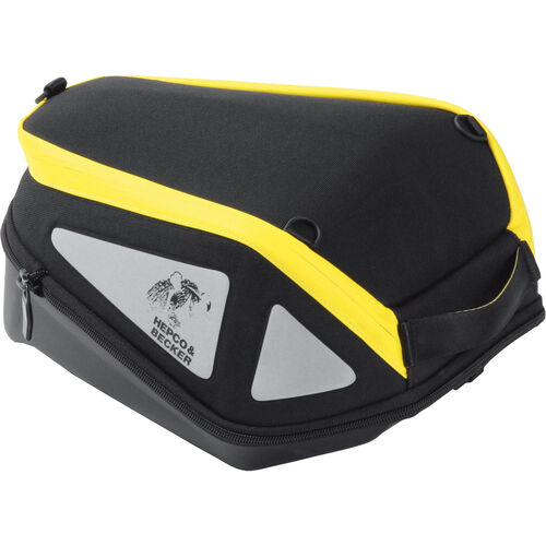 Motorcycle Tank Bags - Quicklock Hepco & Becker Lock-it tankbag Royster 5-8 liters black/yellow Neutral