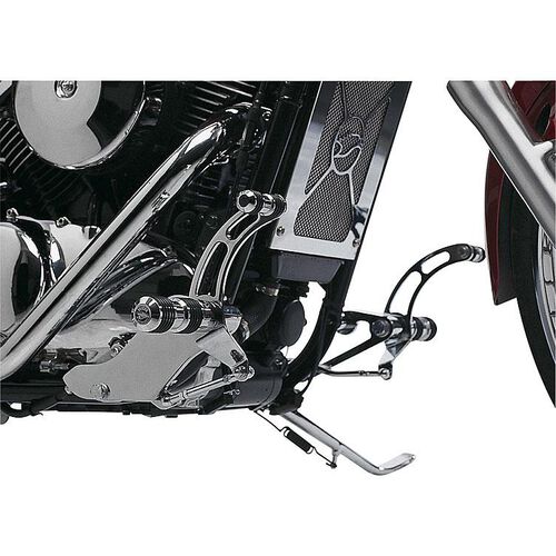 Cale-pieds & pédale de moto Falcon Repose-pieds de style ronde +12cm pour Kawasaki VN 800 /Clas Gris