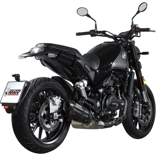 Motorrad Auspuffanlagen & Endschalldämpfer MIVV Suono Auspuff schwarz E.002.L9 für Benelli Leoncino 500