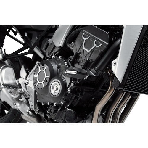 Motorcycle Crash Pads & Bars SW-MOTECH frame sliders for Honda CB 1000 R 2018- Grey