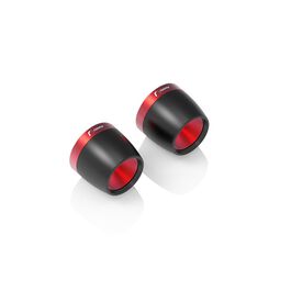 Handlebar caps Rizoma Handlebar end pair Ø32mm MA542R red/black