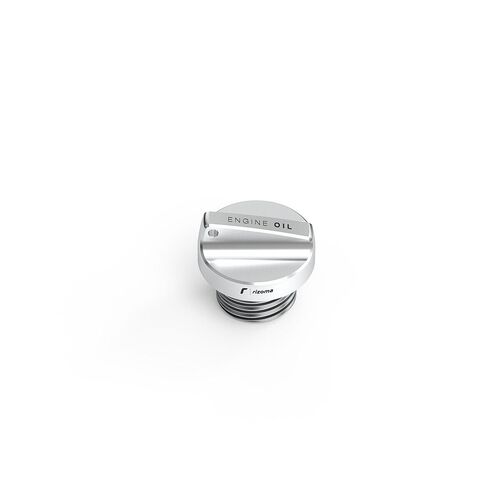 Motorcycle Covers Rizoma Aluminum oil filler cap M20x2.5 TP123A silver for Yamaha Black