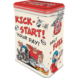 Motorcycle Storage Boxes Nostalgic-Art Aroma can MOTOmania - Kick-Start Your Day! Neutral