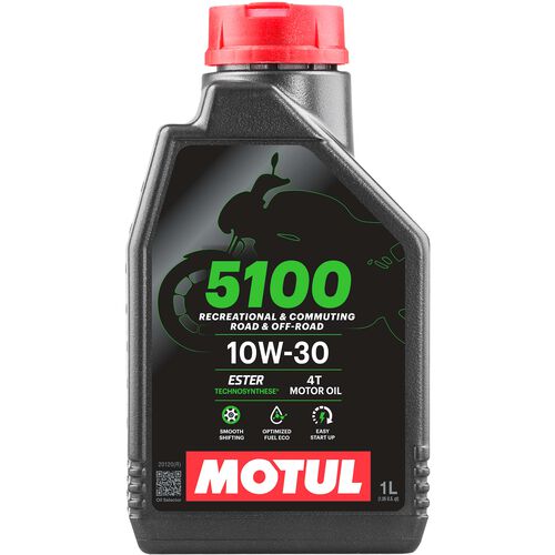 Motorcycle Engine Oil Motul Semi-synthetic motor oil 5100 4T 10W-30 1 liter Neutral