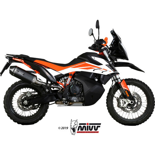 Motorrad Auspuffanlagen & Endschalldämpfer MIVV Speed Edge Auspuff schwarz KT.021.LRB für KTM 790 Adventure