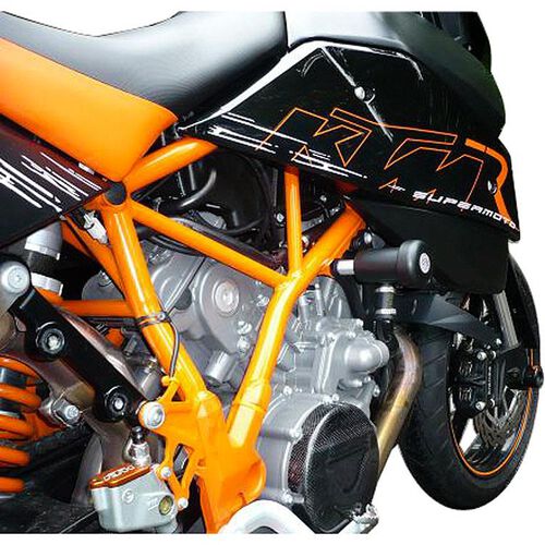 Motorcycle Crash Pads & Bars B&G crashpads Racing polyamid black for KTM SM 950/Superduke 990
