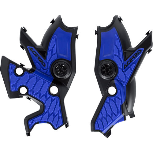Motorcycle Crash Pads & Bars Acerbis frame protector pair X-Grip black/blue for Yamaha Tenere 700 Grey