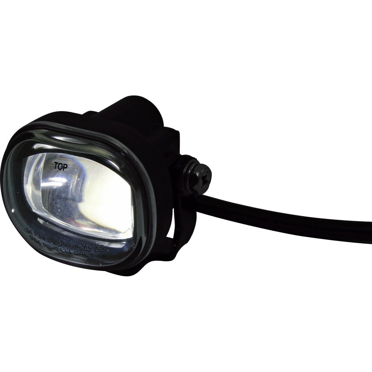 VN-Teile.de - Micro-Nebelscheinwerfer, rechteckig, H3 55W, E-geprüft,  schwarz, klar