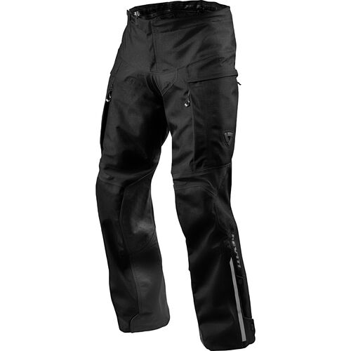 Motorrad Textilhosen REV'IT! Component H2O Leder-/Textilhose Schwarz