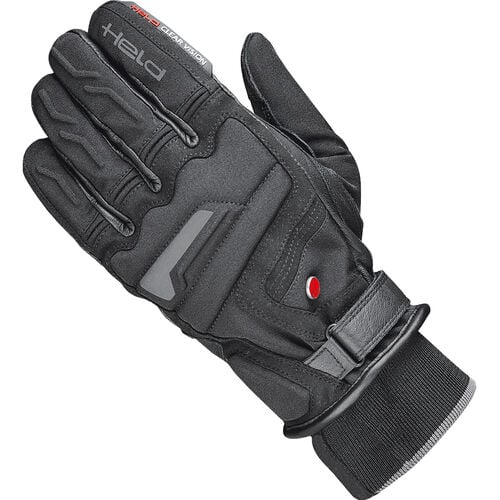 Motorcycle Gloves Tourer Held Satu KTC leather/textile glove short Blue