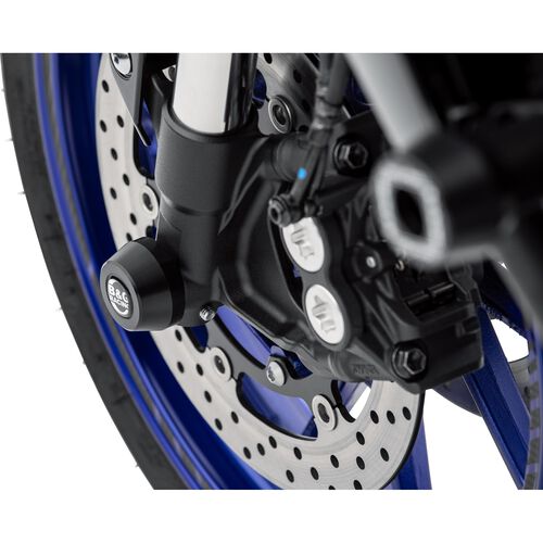 Crash-pads & pare-carters pour moto B&G patins d'essieu fourche+aile pour Yamaha MT-09/XSR/Tracer 90 Gris