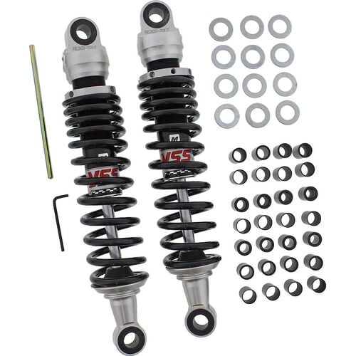 Motorcycle Suspension Struts & Shock Absorbers YSS shock absorbers E-series Stereo 320 black for Yamaha SR 500 Blue